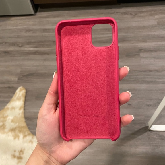 (2) IPHONE 11 PRO MAX CASES (ONE PINK FROM APPLE, ONE CHERRY FROM WILDFLOWER) - Picture 4 of 4